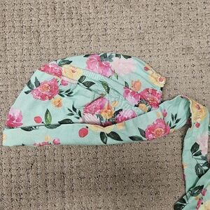 Women's Floral Euro scrub cap